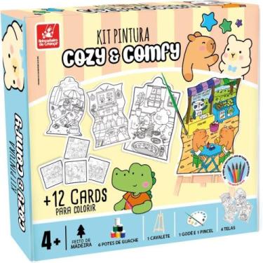 Imagem de Brinquedo para Colorir COMFY e COZY KIT Pintura com Acessórios - Brinc