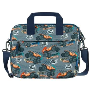 Imagem de Choco Mocha Bolsa infantil para tablet para meninos e meninas, (10-12,5 polegadas), Caminhão-laranja 31,78 cm, 12.5inch（12.5 x 9.8 x 1.3）