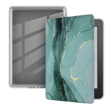 Imagem de Akacy Capa transparente e macia com estampa pintada para Kindle paperwhite 15.2 cm 10th Case, leve e segura para água, capa protetora dobrável geração 2018 versão (17)