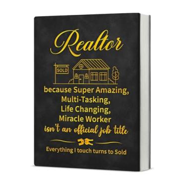 Imagem de KSFFWQIN Caderno de agradecimento a corretores de imóveis, caderno de anotações para mulheres e homens, presentes de agradecimento para corretores de imóveis, agentes de casa, 192 páginas