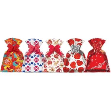 Imagem de Kit de Sacos Metalizados, Gala Embalagens, 35 x 55 cm, Romântico, Sortidos, 5 Pacote com 50