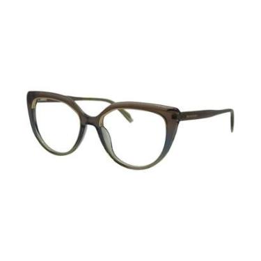 Imagem de Armação De Óculos Ana Hickmann Ah60070 M07 Marrom Brilho Degradê-Feminino