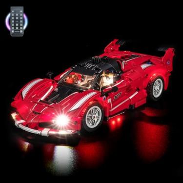 Imagem de BrickBling Luz compatível com Lego Technic Ferrari FXX K 42212 - Não vem com carro (versão RC Light)