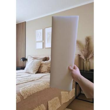 Imagem de Kit 20 Placas Cabeceira Estofada 60x20cm Design Sofisticado (AREIA)