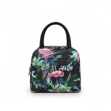 Imagem de Bolsa Térmica Grande com Isolamento Papel Alumínio Lanche Preto