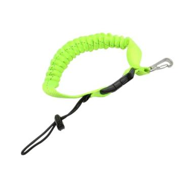 Imagem de menolana Cordão de mergulho com correia multifuncional, cordão de mola espiral com fivela de metal de liberação rápida para tocha de mergulho com snorkel, Amarelo