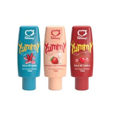 Imagem de Gel térmico comestível para sexo oral Yummy 15 ml sexy fantasy - NOVOS