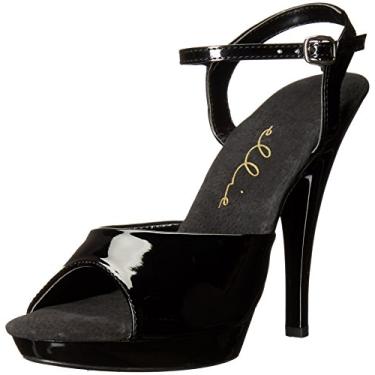 Imagem de Ellie Shoes Sandália feminina de salto 521-juliet-w, Preto, 10 Wide