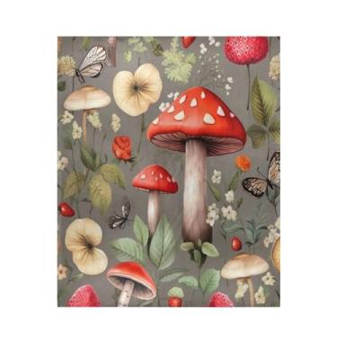 Imagem de ATTX Cobertor de microfibra de veludo com estampa de morango - Cobertor de cama leve ultra macio para sofá, cama, 127 x 152 cm #580