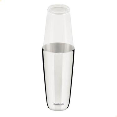 Imagem de Coqueteleira Boston Tramontina em Aço Inox e Tampa em Vidro 700 ml 613