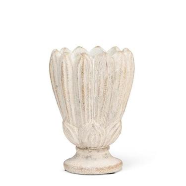 Imagem de Abbott Collection Vaso em forma de tulipa, pequeno, 17 cm, cinza, cimento