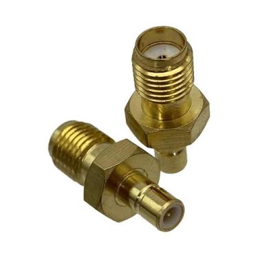 Imagem de 1 peça adaptador sma para smb plugue macho e terminal de fio fêmea con