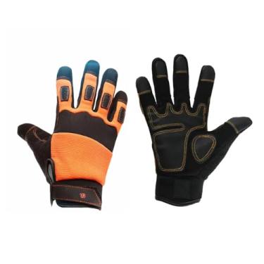 Imagem de Luvas de Proteção Laboral Respiráveis -Deslizamento -Impacto -Corte Utilitárias Ferramentas Trabalho Mecânico Protetoras