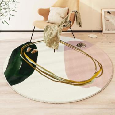 Imagem de Tapetes para decoração de sala de estar, quarto, tapetes redondos de pelúcia, tapetes antiderrapantes para cadeiras, carpetes de grandes áreas (entre em contato comigo/19)