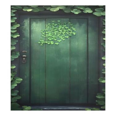 Imagem de Qilmy Capa magnética para lava-louças Dia de São Patrício trevo da sorte 58 x 66 cm capas decorativas de geladeira para porta frontal adesivo de folha magnética máquina de lavar louça painel de