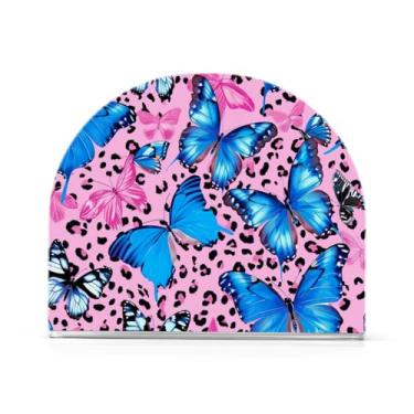 Imagem de Qilmy Porta-guardanapos para mesas, lindos porta-guardanapos de borboleta com estampa de leopardo para cozinha, porta-guardanapos de mesa, porta-guardanapos de coquetel, porta-guardanapos de papel412