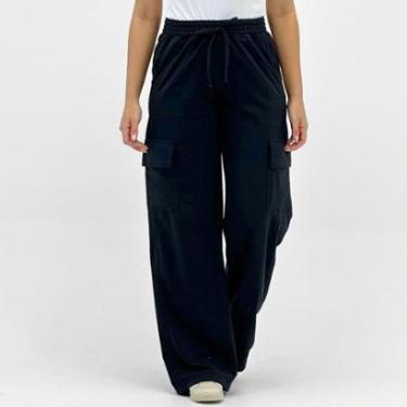 Imagem de Calça Vida Marinha Moletinho Wide Led Cargo Feminina-Feminino