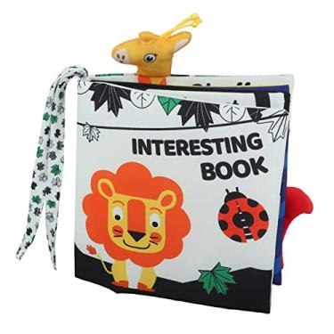 Imagem de Cuofyunl livro de pano para bebê macio, estereoscópico para mastigar, atividade educacional precoce, livro com chocalho para bebê (Tipo B)