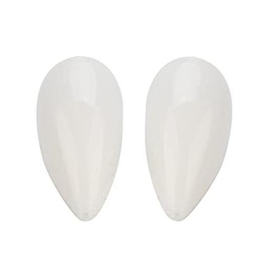 Imagem de Luqeeg Presas de Vampiro Resina Dentes Falsos Festa de Halloween Cosplay Dentaduras para Crianças Adultos, Adereços de Fantasia Vívidos Adequados para Festas de Halloween (15mm)