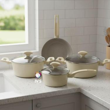 Imagem de Jogo Panelas Indução Conjunto Rev Cerâmica Parma 4 Peças A5 Revestimen