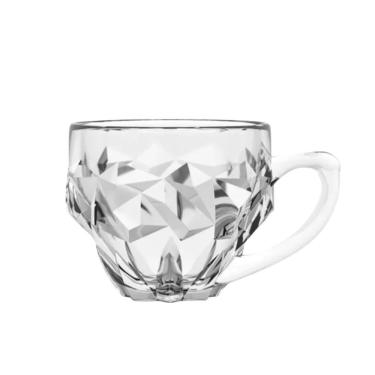 Imagem de Xícara De Café De Vidro Transparente Roks 185ml Em Casa Tem