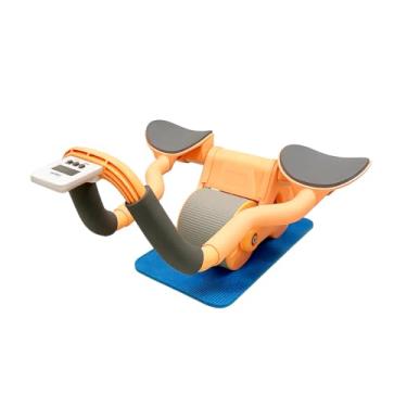 Imagem de Roda Rolo Abdominal com Temporizador Carrinho de Treino Funcional Fortalecimento Academia Apoio para os Joelhos