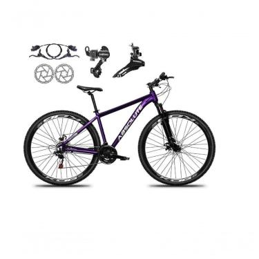 Imagem de Bicicleta Aro 29 Absolute Nero 5 Alumínio 21v Câmbios Shimano Freio A Disco Hidráulico Mtb Roxo Tam: 15
