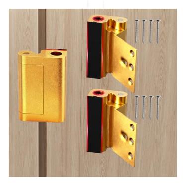 Imagem de Tonitrui Trava de porta de ultra segurança, trava de reforço de porta para alta resistência, suporta 544 kg para evitar entrada não autorizada (pacote com 2)