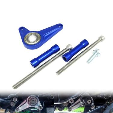 Imagem de GUANYMOTOR MSX125 Acessórios de suporte de eixo de câmbio compatíveis com Msx125 MSX 125SF Grom Monkey 125 Z125MA 2021 2022 2024 2025 Motocicleta CNC Shifter Stabilizer (azul)