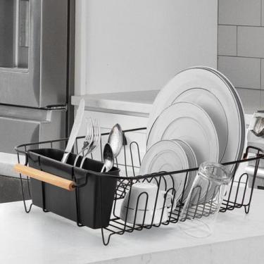 Imagem de Escorredor Louças 14 Pratos Copos Porta Talheres Secador Organizador P