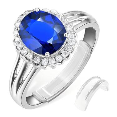 Imagem de Invisible Pacote com 8 8 tamanhos, ajustador de tamanho de anel, redimensionador de anel com pano de polimento, serve para bandas de largura de 1-8 mm