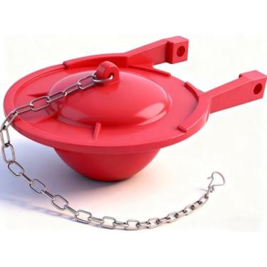 Imagem de WELCAPAC Substituição grande para vaso sanitário de 7,5 cm - Compatível com os modelos TOTO G-Max e Gerber 99-788 | Design que economiza água, vedação grande, corrente de aço inoxidável e fácil