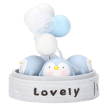 Imagem de CUOFYUNL Decorações de painel de carro bonitos pequenos objetos ornamento interior para decoração de casa (Azul)