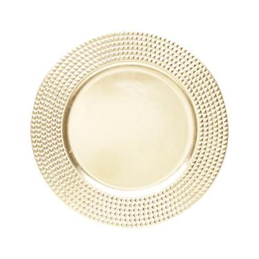 Imagem de Conjunto 6 Sousplats De Plástico Destiny Dourado 33cm Lyor Dourado Único