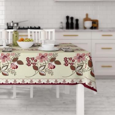 Imagem de Toalha de Mesa Floral Oxford 6 Lugares Retangular – Toalha de Mesa Estampada para Sala de Jantar (Flor novidade)