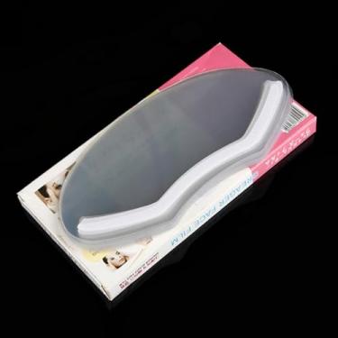 Imagem de Semme Máscara Protetora de Spray de Cabelo Descartável, Ecológica, Transparente, Plástica, para Corte e Coloração de Cabelo, 20x10cm, 50 Peças (Como mostrado)