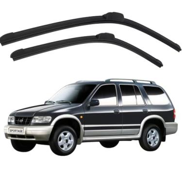 Imagem de TIGER AUTO - JOGO PALHETA PARA PARABRISA DIANTEIRO/TRASEIRO EM SILICONE COMPATIVEL KIA SPORTAGE I 1993>2004