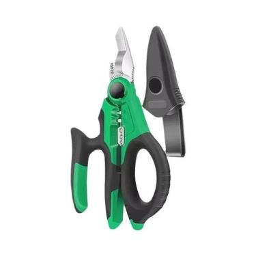 Imagem de Tesoura De Eletricista 6 7 8 Polegadas, Decapador De Fios, Cortador, C