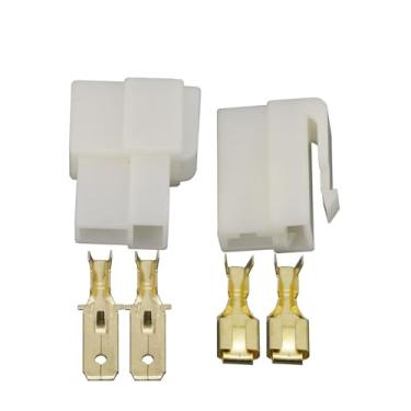 Imagem de 10 conjuntos de 6,3 mm 2 pinos DJ7021-6.3-11/12 kits de terminais de cabos de conector elétrico automotivo motocicleta para terminal de carro Ebike