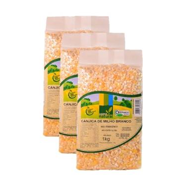 Imagem de Kit 3X: Canjica de Milho Branco Orgânico Coopernatural 1kg