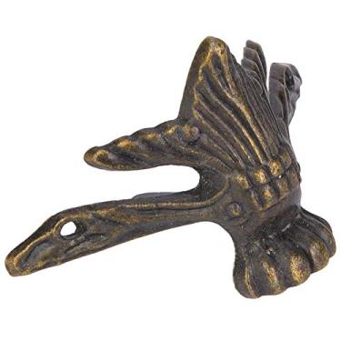 Imagem de Acouto 4 Peças de Caixa de Madeira de Liga de Zinco Vintage Pés Perna, Protetores de Canto Decorativos Caixa de Joias, Armários, Guarda-roupas e de Presente - Ferragens retrô Elegantes para Pernas