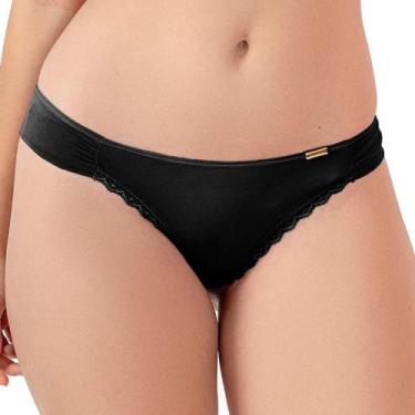 Imagem de Calcinha Fio Dental Com Laterais Drapeadas Love Secret 816203 Micromod