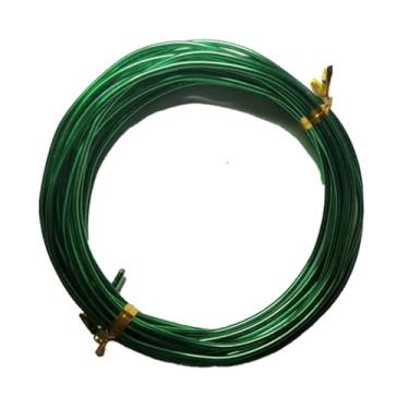 Imagem de 1 rolo 16,4 pés / 5 m fio colorido artesanato de alumínio, para fabricação floral de joias fio de contas de metal macio fio dobrável de alumínio colorido para artesanato DIY esculpir pedras jardim A