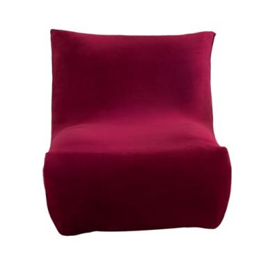 Imagem de HAOYONG Capa de sofá de chão preguiçoso com assento único, capa elástica para cadeira sem braços, capa macia para sofá de chão removível, protetor de móveis para sala de estar, quarto