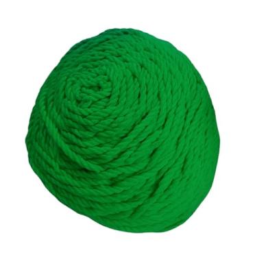 Imagem de Novelo Cordão Torcido em Algodão 4mm 3 Cabos 1kg Macramê Cor Verde Bandeira-1