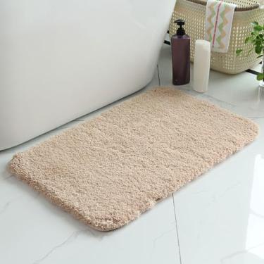 Imagem de Tapete de banheiro, tapete de banho de água absorvente extra macio antiderrapante, secagem rápida, tapete de banho para piso de banheiro, acessórios de decoração de casa (tamanho: 19,68 × 80 cm, cor
