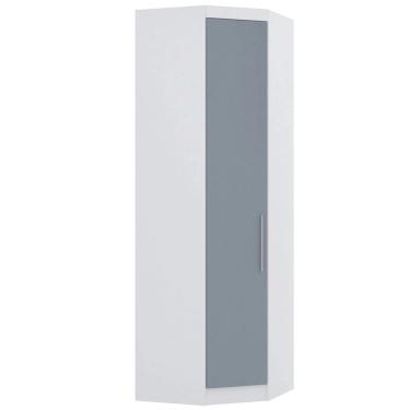 Imagem de Guarda Roupa De Canto Diagonal Modulado 70cm 1 Porta Alpes Luciane Móveis