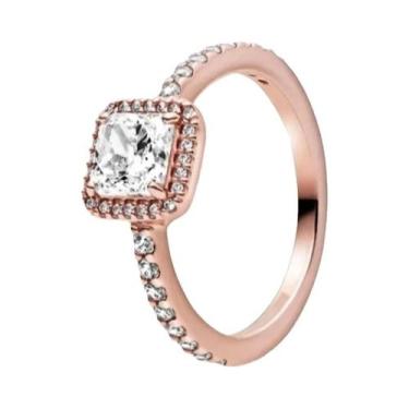 Imagem de Anel Feminino De Prata Esterlina 925 Com Coração Vermelho E Pedra Colo