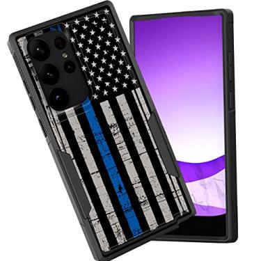 Imagem de CICPLKSE Capa protetora para Galaxy S23 Ultra, camada dupla, híbrida, à prova de choque, rígida, policarbonato macio, TPU (poliuretano termoplástico), capa protetora para Samsung Galaxy S23 Ultra 6,8