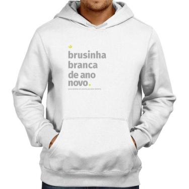 Imagem de Moletom Brusinha branca de ano novo - Foca na Moda, Branco, G